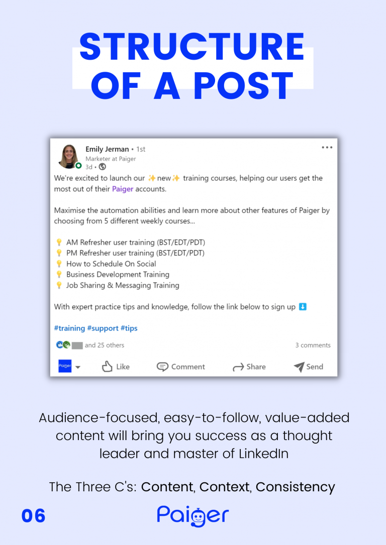 guide to linkedin posting